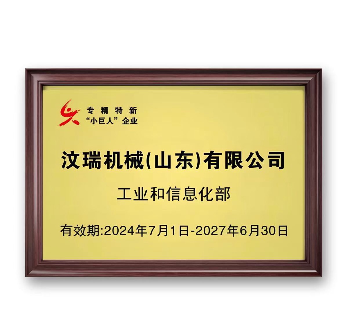 喜报：汶瑞机械获批国家专精特新“小巨人”企业，持续创新助推行业绿色低碳发展